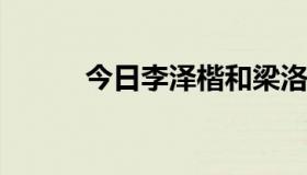 今日李泽楷和梁洛施为什么分手