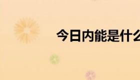 今日内能是什么 初中物理