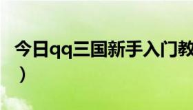 今日qq三国新手入门教程（QQ三国新手礼包）