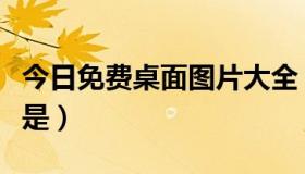 今日免费桌面图片大全（有经典桌面图的网站是）