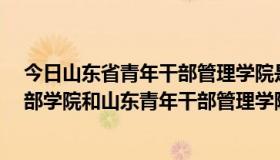 今日山东省青年干部管理学院是本科吗?（山东青年管理干部学院和山东青年干部管理学院）