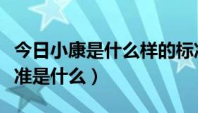 今日小康是什么样的标准（现代小康水平的标准是什么）