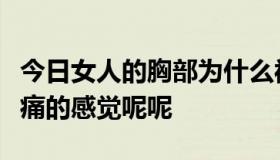 今日女人的胸部为什么被男人揉搓以后会有疼痛的感觉呢呢