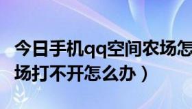 今日手机qq空间农场怎么没有了（QQ空间农场打不开怎么办）