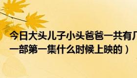 今日大头儿子小头爸爸一共有几季（大头儿子和小头爸爸第一部第一集什么时候上映的）