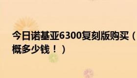 今日诺基亚6300复刻版购买（诺基亚N66仿真的，要买大概多少钱！）