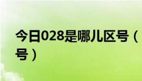 今日028是哪儿区号（0288是哪个城市的区号）