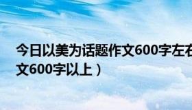 今日以美为话题作文600字左右(带题目)（以美为话题的作文600字以上）