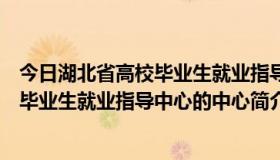 今日湖北省高校毕业生就业指导中心电话地址（湖北省高校毕业生就业指导中心的中心简介）