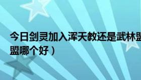 今日剑灵加入浑天教还是武林盟（剑灵无日峰浑天教和武林盟哪个好）