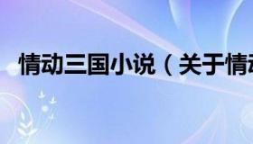 情动三国小说（关于情动三国小说的介绍）