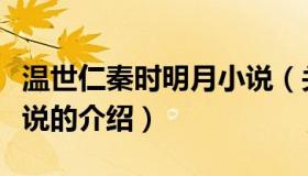 温世仁秦时明月小说（关于温世仁秦时明月小说的介绍）