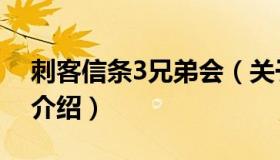 刺客信条3兄弟会（关于刺客信条3兄弟会的介绍）