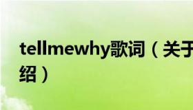 tellmewhy歌词（关于tellmewhy歌词的介绍）