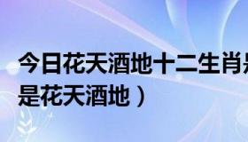 今日花天酒地十二生肖是什么（十二生肖哪个是花天酒地）