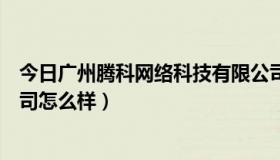 今日广州腾科网络科技有限公司（广州腾科网络技术有限公司怎么样）