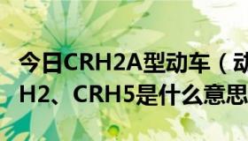 今日CRH2A型动车（动车有哪些车型，如CRH2、CRH5是什么意思）