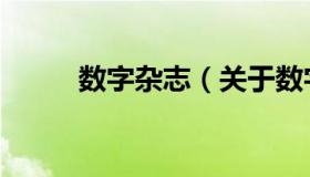 数字杂志（关于数字杂志的介绍）