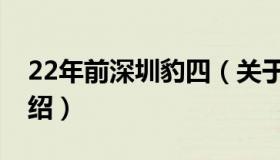 22年前深圳豹四（关于22年前深圳豹四的介绍）