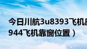 今日川航3u8393飞机座位分布图（川航3u8944飞机靠窗位置）