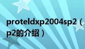 proteldxp2004sp2（关于proteldxp2004sp2的介绍）