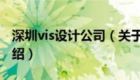 深圳vis设计公司（关于深圳vis设计公司的介绍）