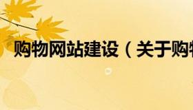 购物网站建设（关于购物网站建设的介绍）