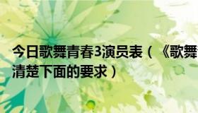 今日歌舞青春3演员表（《歌舞青春3毕业季》下载地址，看清楚下面的要求）