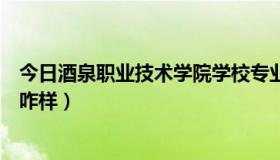 今日酒泉职业技术学院学校专业哪个好（酒泉职业技术学院咋样）