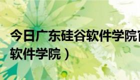 今日广东硅谷软件学院官网（广东的广东硅谷软件学院）