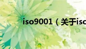 iso9001（关于iso9001的介绍）