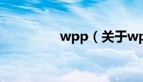 wpp（关于wpp的介绍）