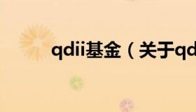 qdii基金（关于qdii基金的介绍）