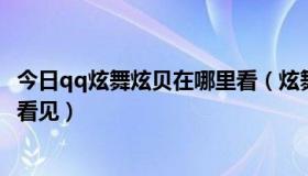 今日qq炫舞炫贝在哪里看（炫舞贝壳到处都是我怎么一个没看见）