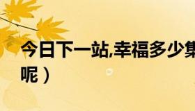 今日下一站,幸福多少集（下一站幸福多少集呢）