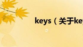 keys（关于keys的介绍）