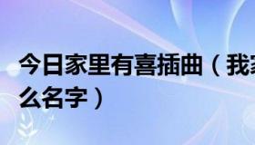 今日家里有喜插曲（我家有喜插曲说唱的叫什么名字）