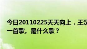 今日20110225天天向上，王汉年的第一封情书是欧弟唱的一首歌。是什么歌？