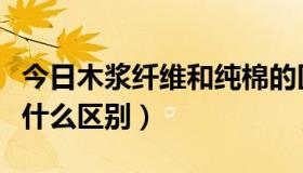 今日木浆纤维和纯棉的区别（木浆棉和海棉有什么区别）