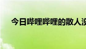 今日哔哩哔哩的散人没有优瓦夏的话多。