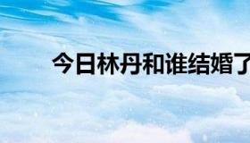 今日林丹和谁结婚了（林丹结婚没）