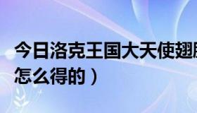 今日洛克王国大天使翅膀（洛克王国这个翅膀怎么得的）