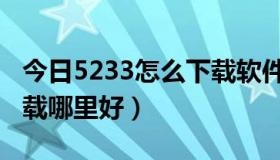 今日5233怎么下载软件（想问问5235软件下载哪里好）