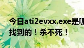 今日ati2evxx.exe是哪种病毒？我在电脑里找到的！杀不死！