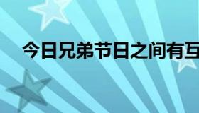 今日兄弟节日之间有互相扶持的义务吗？