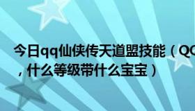 今日qq仙侠传天道盟技能（QQ仙侠传天道盟怎么加点最好，什么等级带什么宝宝）