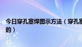 今日穿孔塞焊图示方法（穿孔塞焊的技术规范是哪个图集里的）