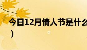 今日12月情人节是什么情人节（12月情人节）