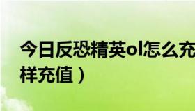 今日反恐精英ol怎么充值（反恐精英csOL怎样充值）