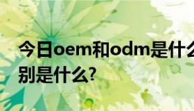 今日oem和odm是什么意思?oem与odm区别是什么?